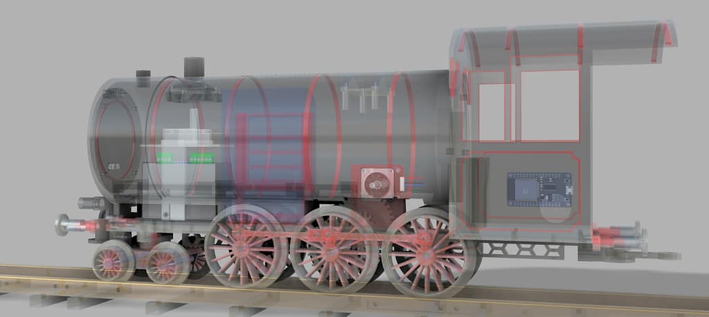 transparent view Locomotive