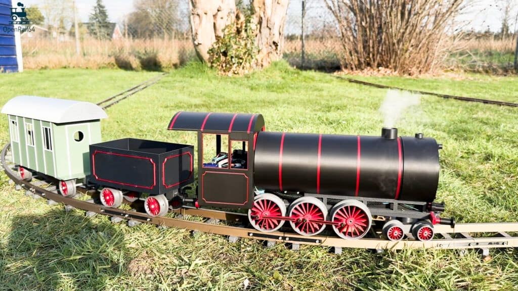 Locomotive with Wagons Outdoor
