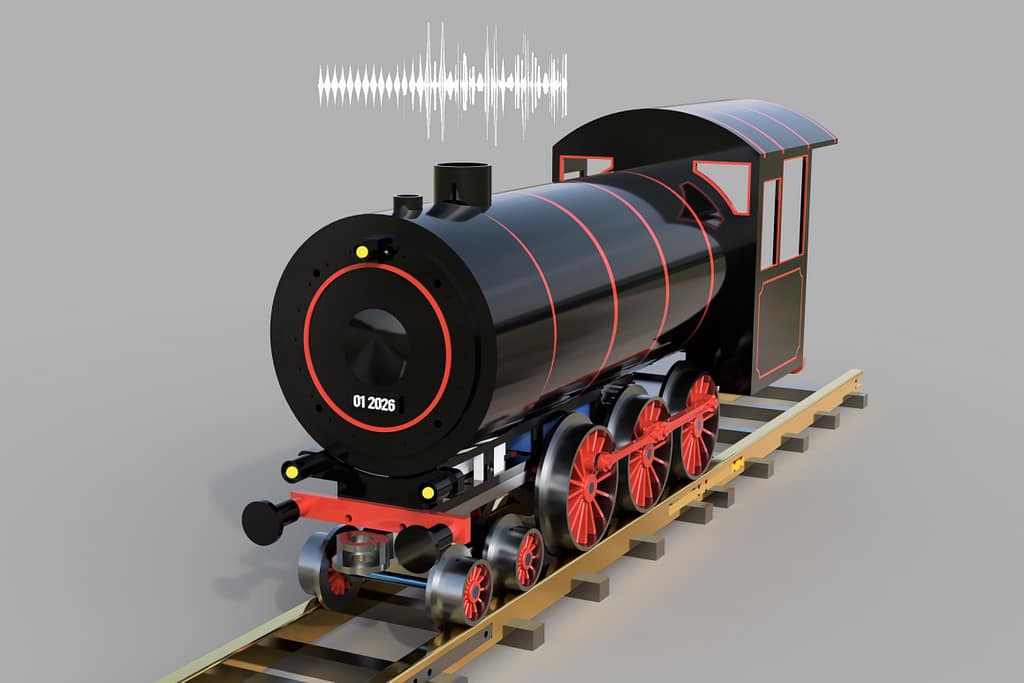 Rendered Image of Locomotive with Sound